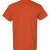 Heather Antique Orange-Colored T-shirt With Texas Logo.