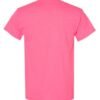 Safety Pink-Colored T-shirt With Miami, Florida Logo With Flamingos.