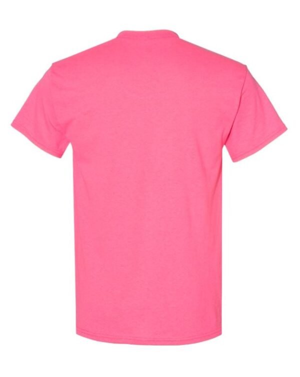 Safety Pink-Colored T-shirt With Miami, Florida Logo With Flamingos.