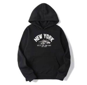 Black Hoodie With New York Logo