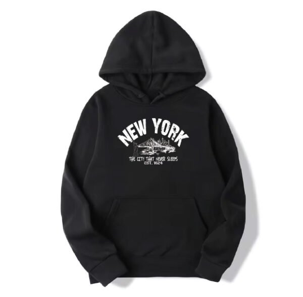 Black Hoodie With New York Logo