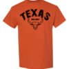 Heather Antique Orange-Colored T-shirt With Texas Logo.